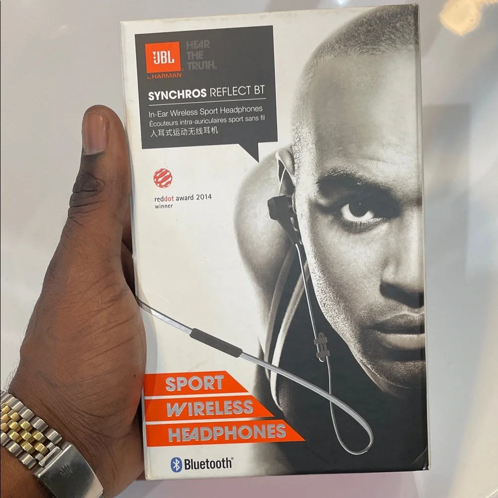JBL Synchros Reflect BT Sport Wireless Headphones - Black